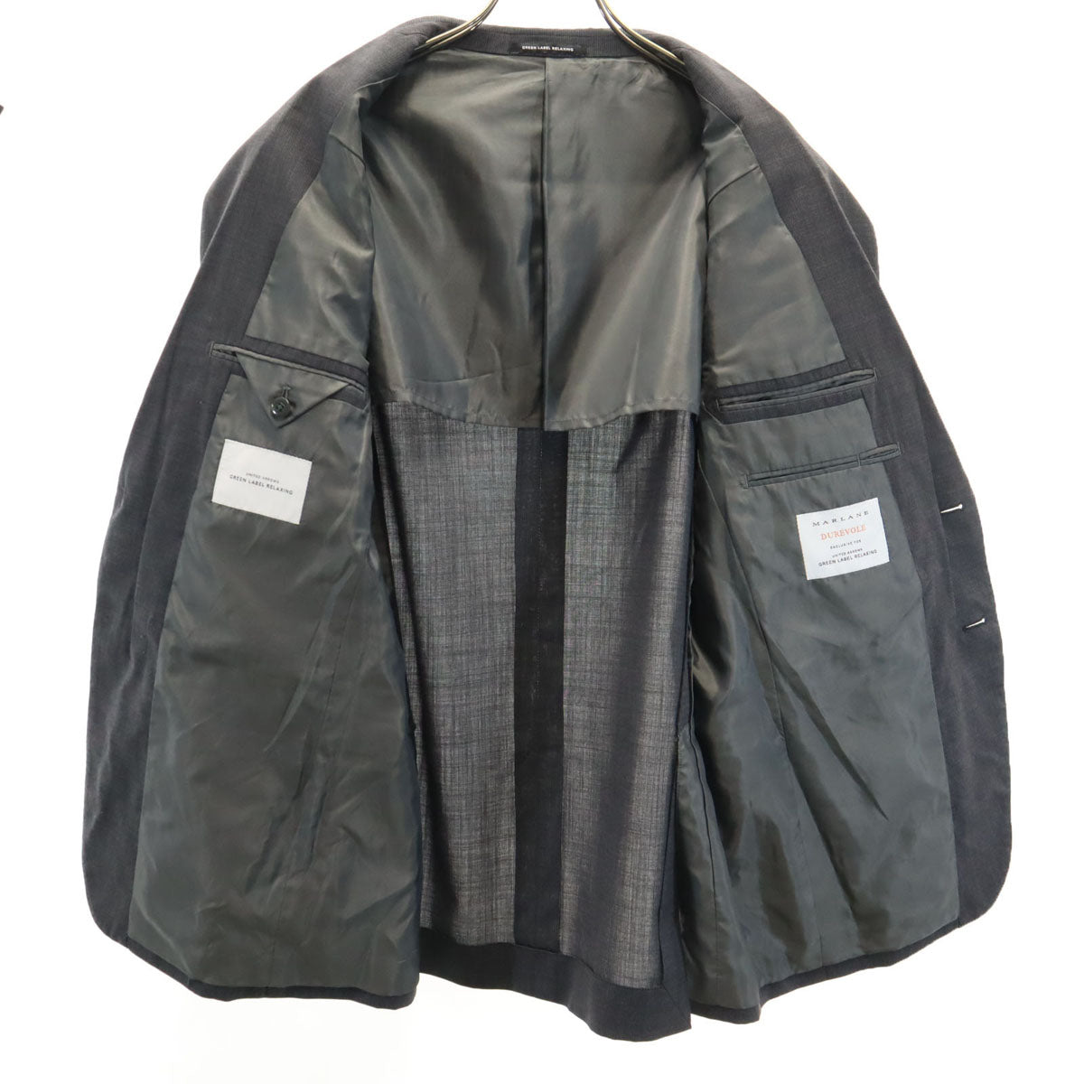 green label relaxing グリーンレーベルリラクシング スーツ 上下 セットアップ 48/80 グレー メンズ