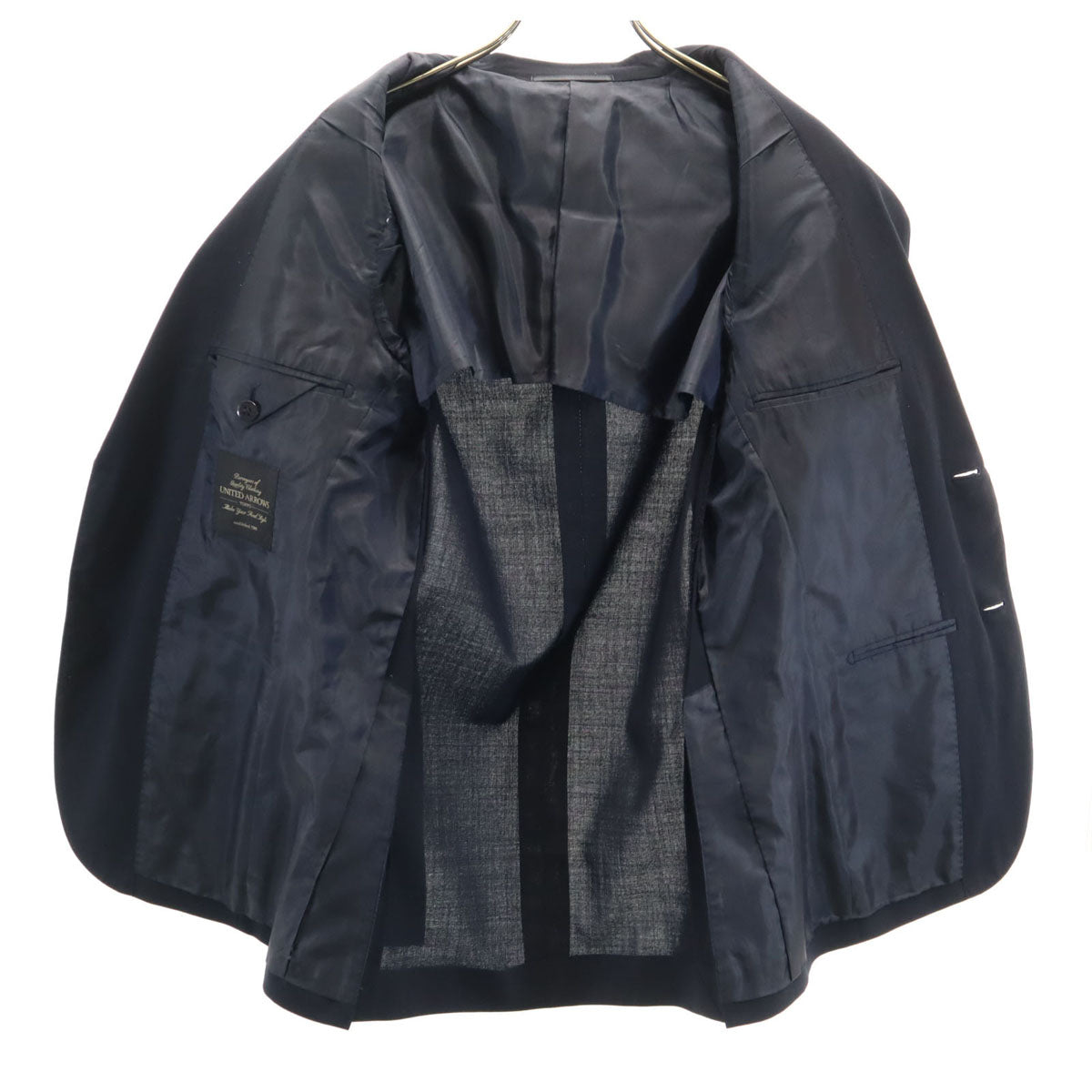 UNITED ARROWS ユナイテッドアローズ スーツ 上下 セットアップ 44 ネイビー メンズ