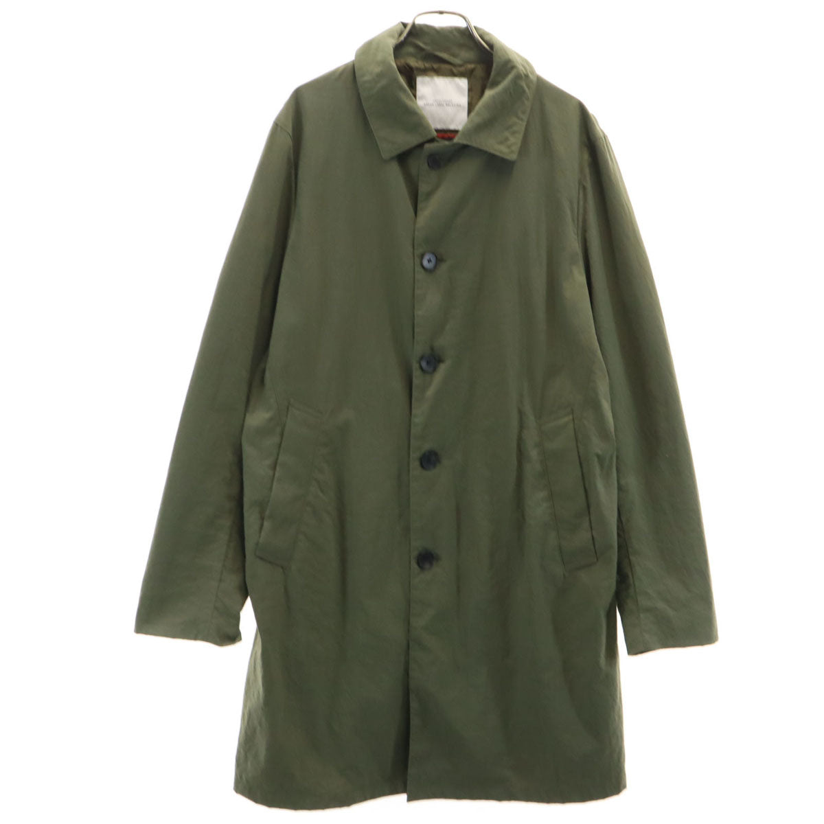 green label relaxing グリーンレーベルリラクシング ステンカラーコート L カーキ KOMATSU メンズ