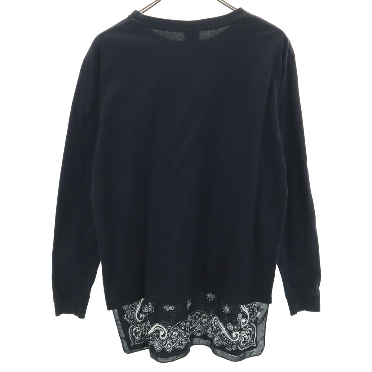 NUMBER(N)INE ナンバーナイン 日本製 長袖 Tシャツ 2 ブラック ロンT メンズ