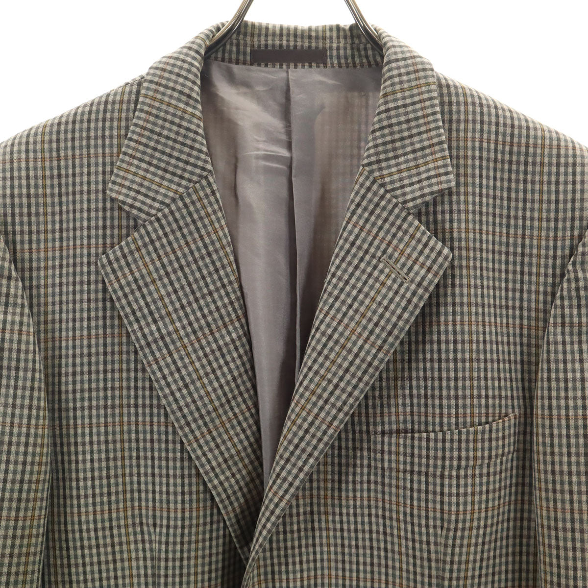 BURBERRY LONDON バーバリーロンドン 日本製 チェック柄 テーラードジャケット AB7 ベージュ 三陽商会 メンズ