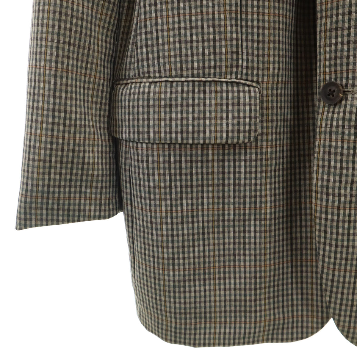 BURBERRY LONDON バーバリーロンドン 日本製 チェック柄 テーラードジャケット AB7 ベージュ 三陽商会 メンズ
