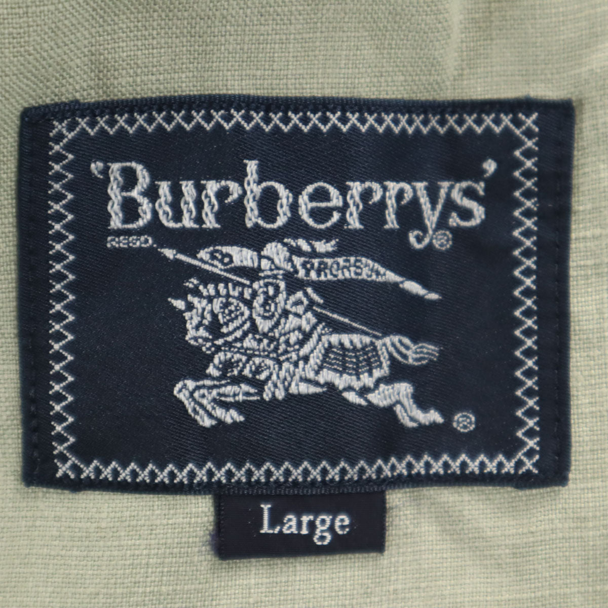 Burberrys バーバリーズ 90s リネン オールド テーラードジャケット L グリーン系 メンズ
