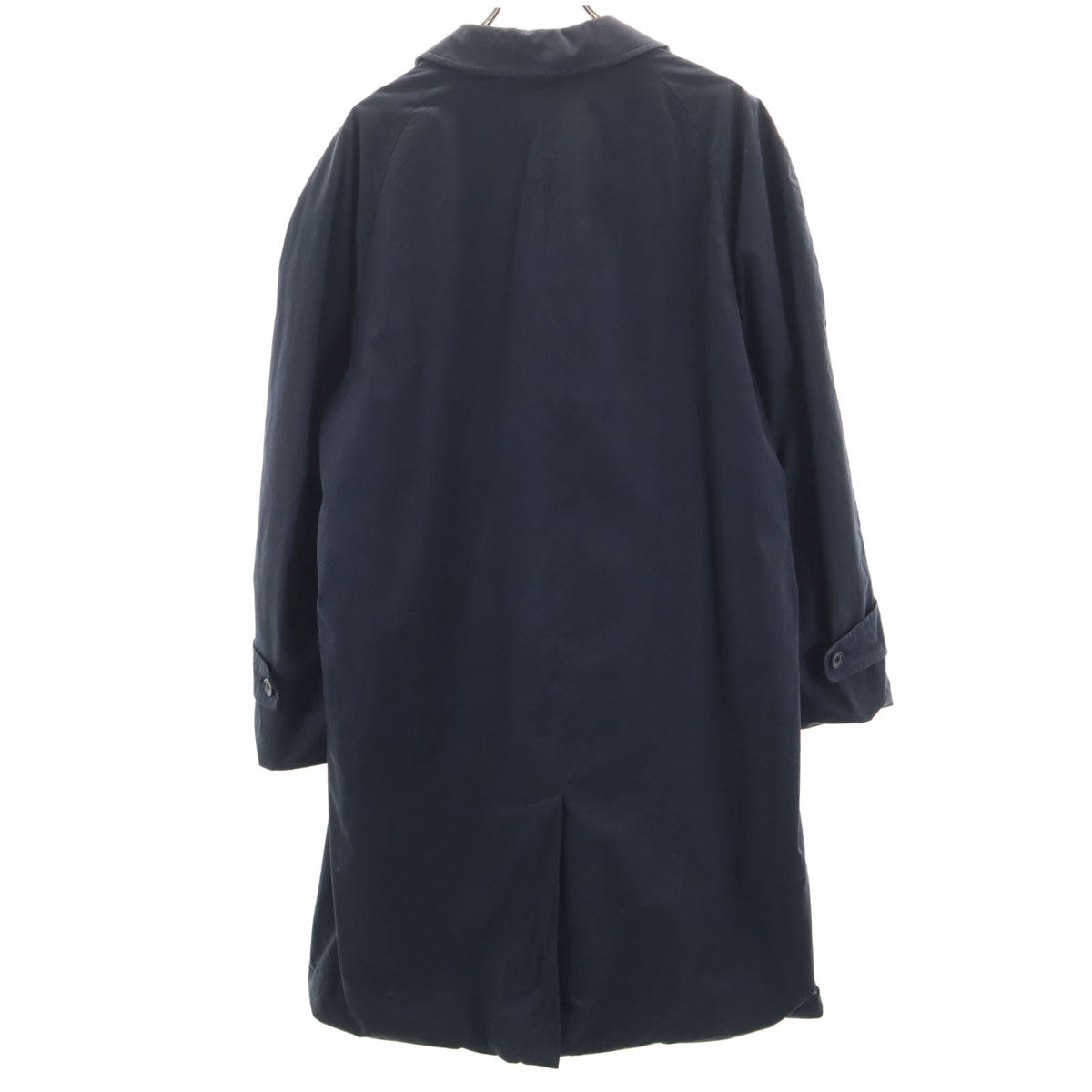 Aquascutum アクアスキュータム イングランド製 ステンカラーコート ネイビー メンズ