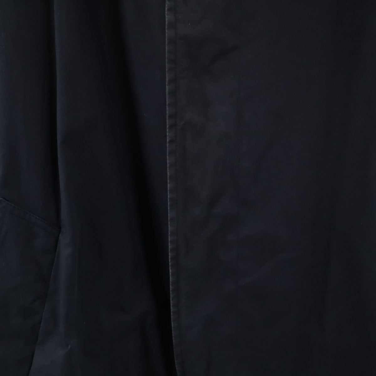 Aquascutum アクアスキュータム イングランド製 ステンカラーコート ネイビー メンズ