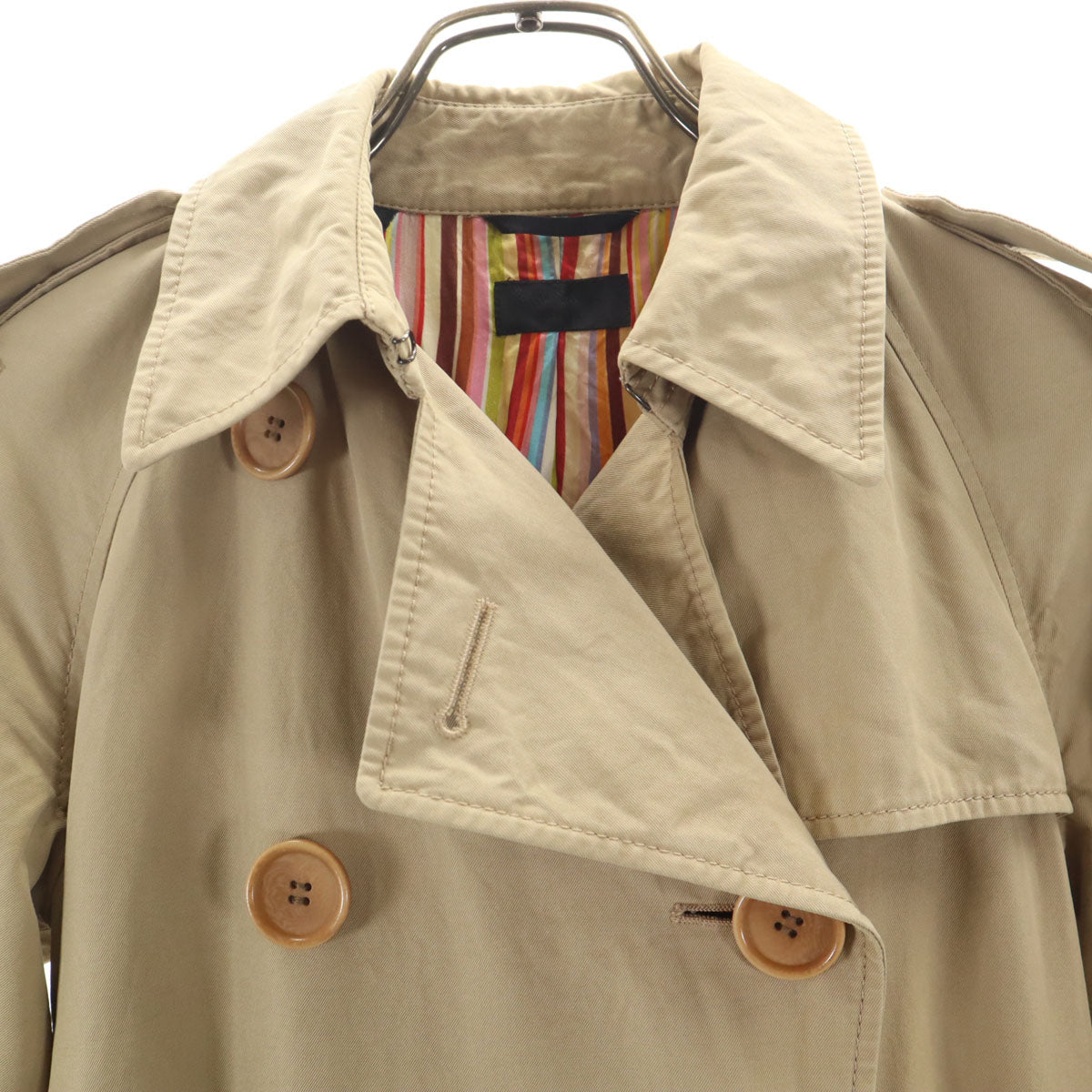 Paul Smith BLACK ポールスミス ブラック トレンチコート 40 ベージュ レディース