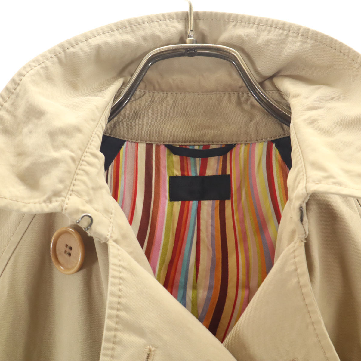 Paul Smith BLACK ポールスミス ブラック トレンチコート 40 ベージュ レディース