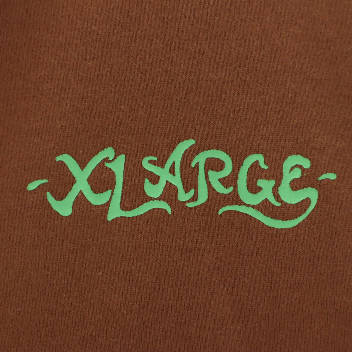 XLARGE エクストララージ バックプリント 長袖 Tシャツ L ブラウン ロンT メンズ