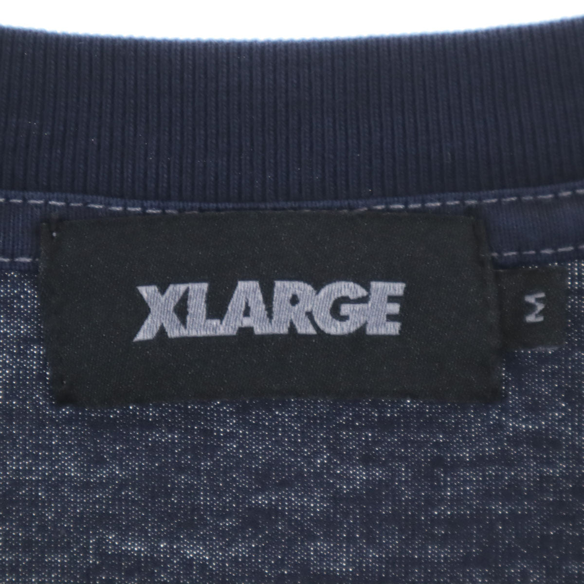 XLARGE エクストララージ バックプリント 長袖 Tシャツ M ネイビー ロンT メンズ