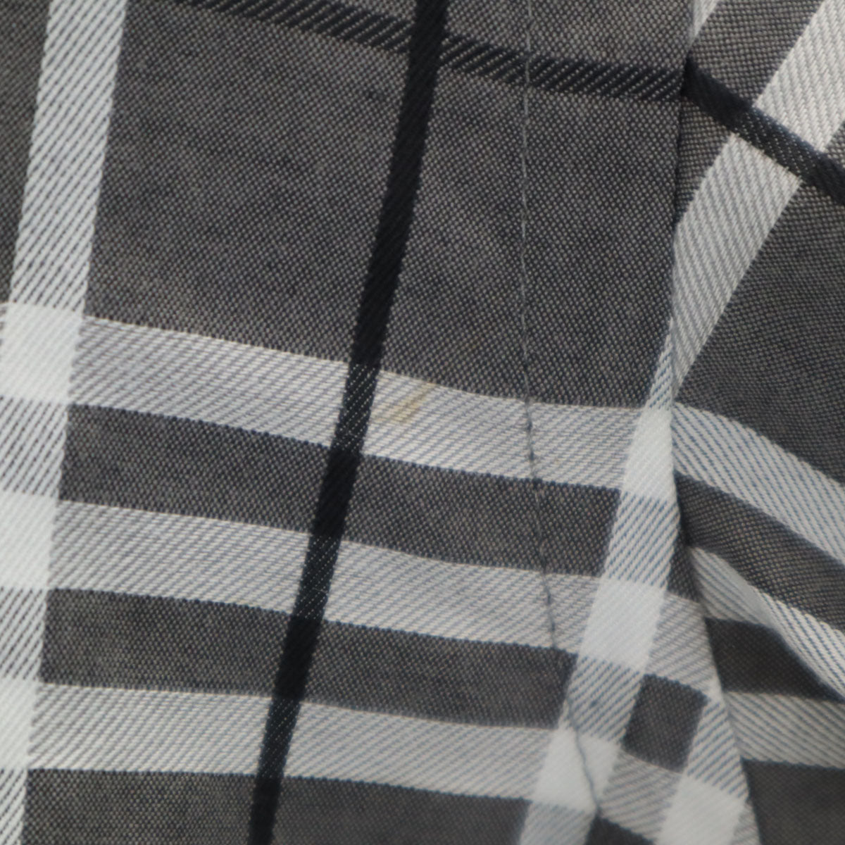 BURBERRY LONDON バーバリーロンドン 日本製 チェック柄 長袖 ボタンダウンシャツ L グレー 三陽商会 メンズ