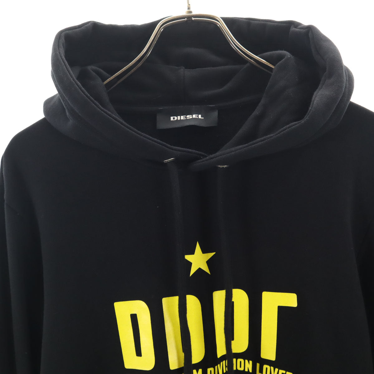 DIESEL ディーゼル ブルガリア製 長袖 スウェットパーカー S ブラック メンズ
