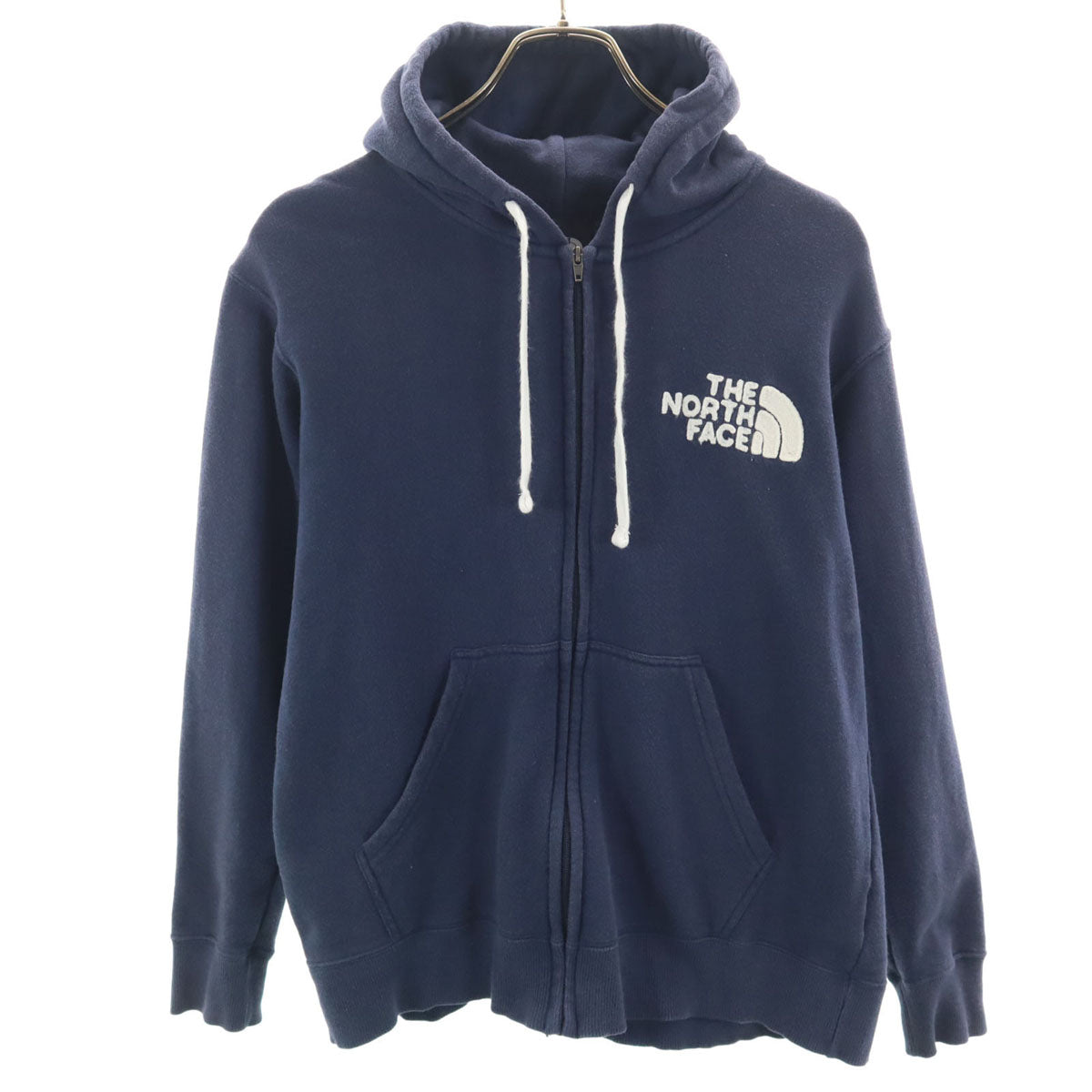 THE NORTH FACE ノースフェイス 長袖 フロントビュー スウェット ジップパーカー S ネイビー NT61720X アウトドア メンズ