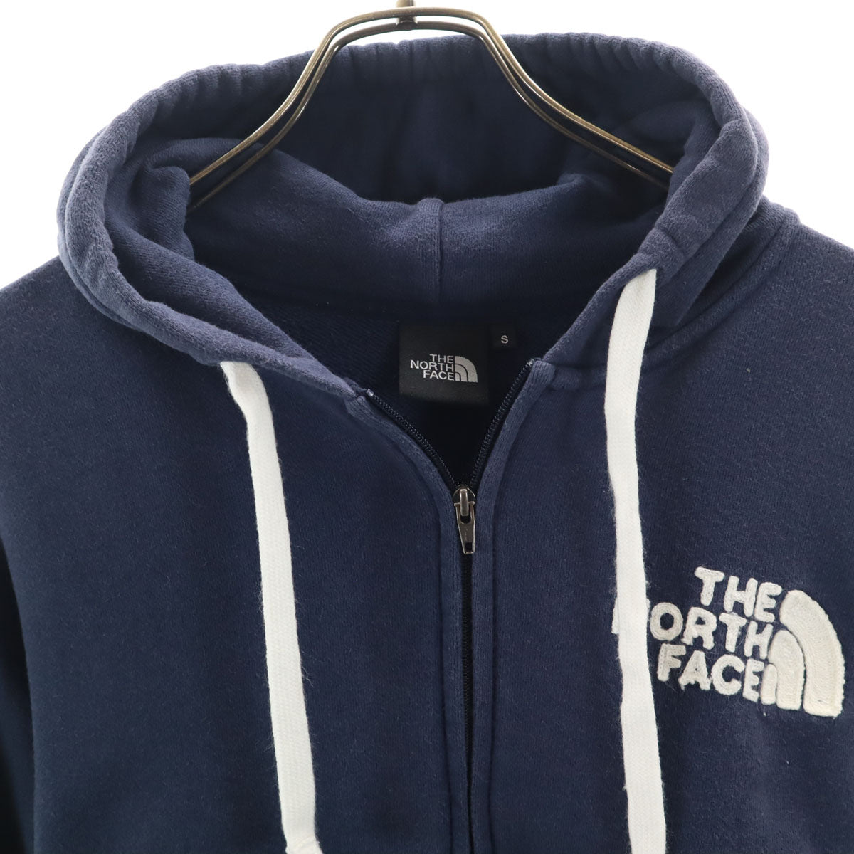 THE NORTH FACE ノースフェイス 長袖 フロントビュー スウェット ジップパーカー S ネイビー NT61720X アウトドア メンズ