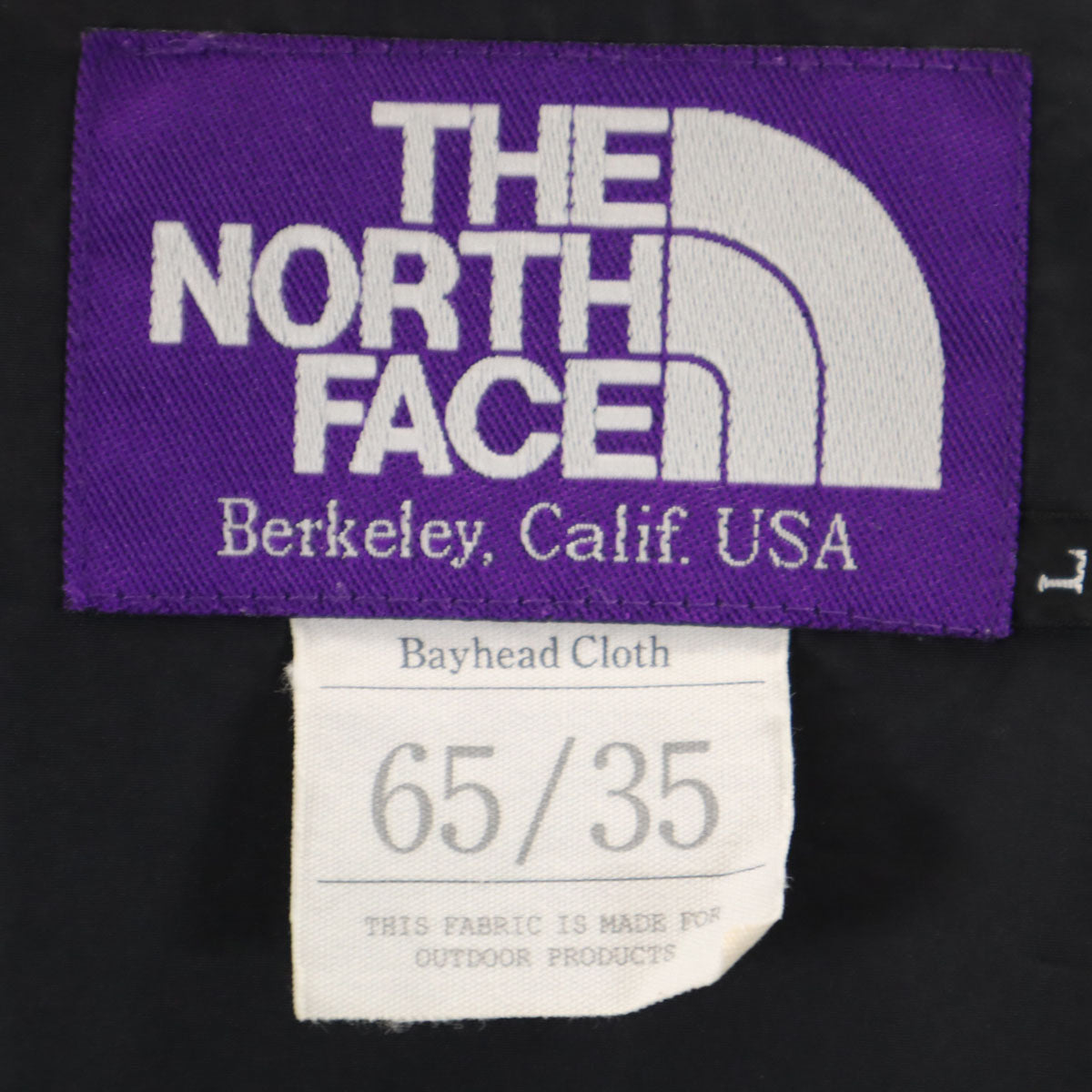 THE NORTH FACE ノースフェイス パープルレーベル 65/35 ベイヘッドクロス コート L チャコールブラック NP2556N アウトドア メンズ