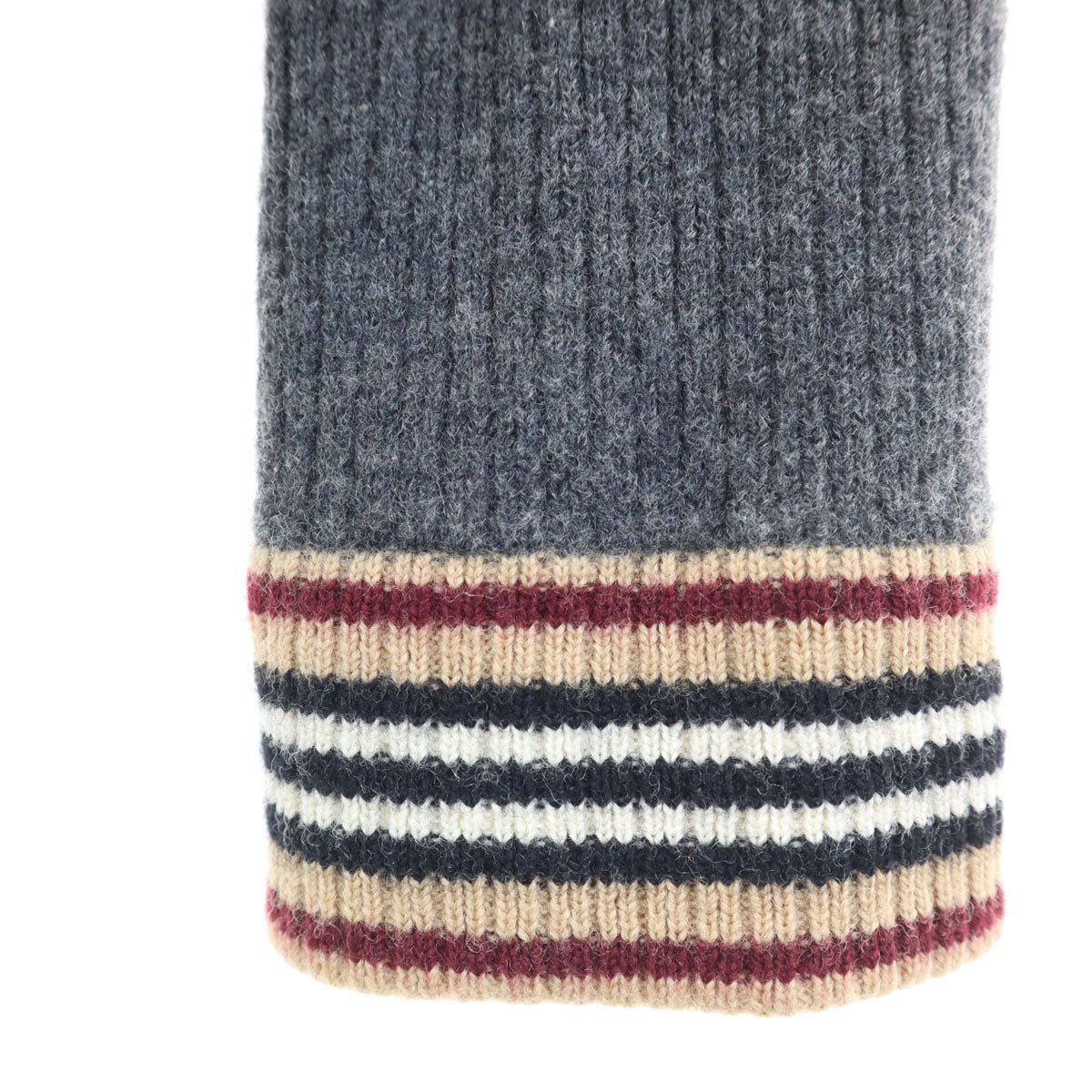 BURBERRY BLACK LABEL バーバリーブラックレーベル 切替 ニット ジップジャケット 2 グレー 三陽商会 メンズ