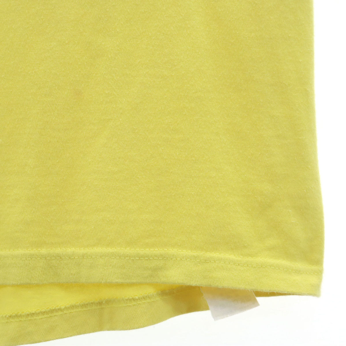 STUSSY ステューシー バックプリント 長袖 Tシャツ L イエロー ロンT メンズ