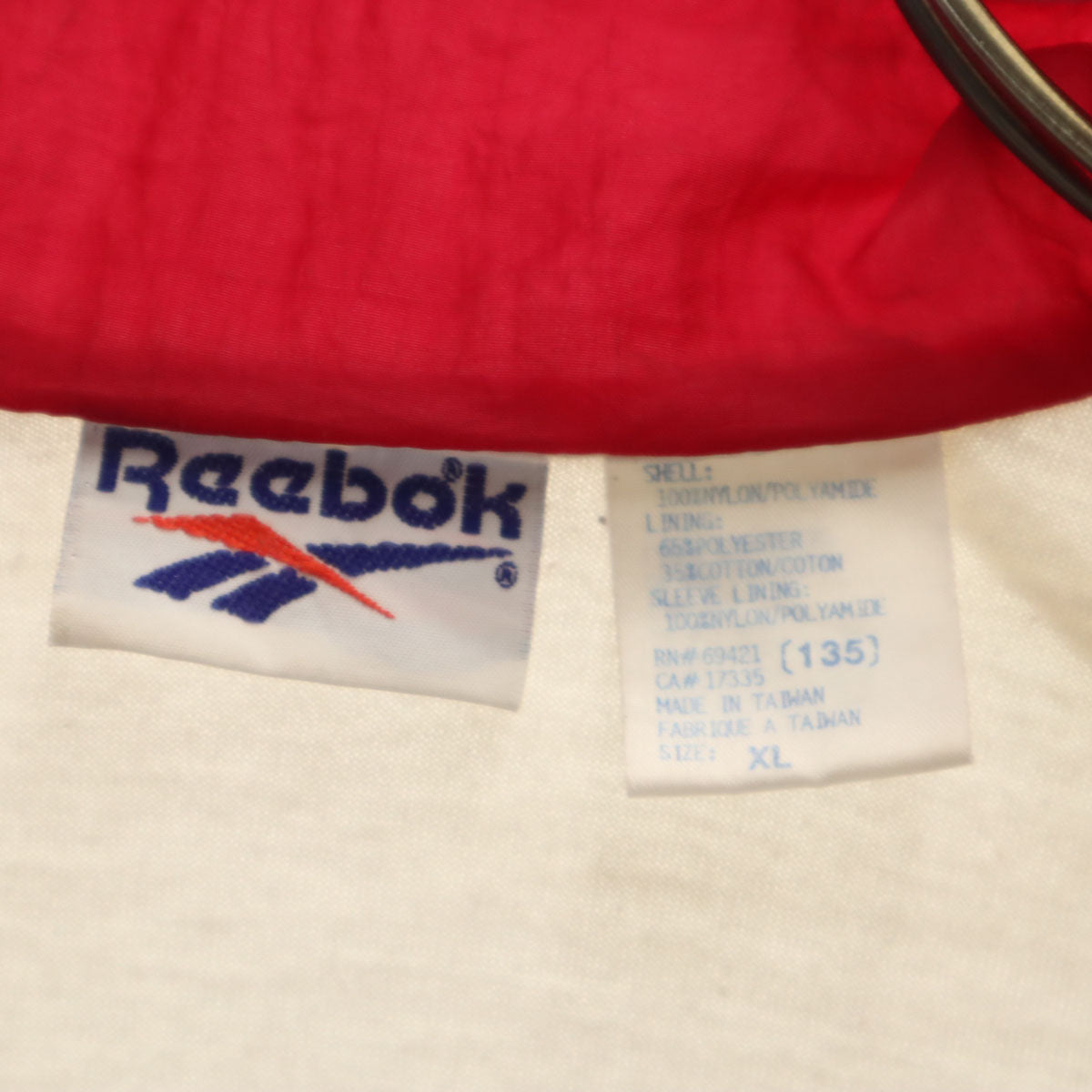 Reebok リーボック 90s オールド ナイロンジャケット XL ホワイト メンズ