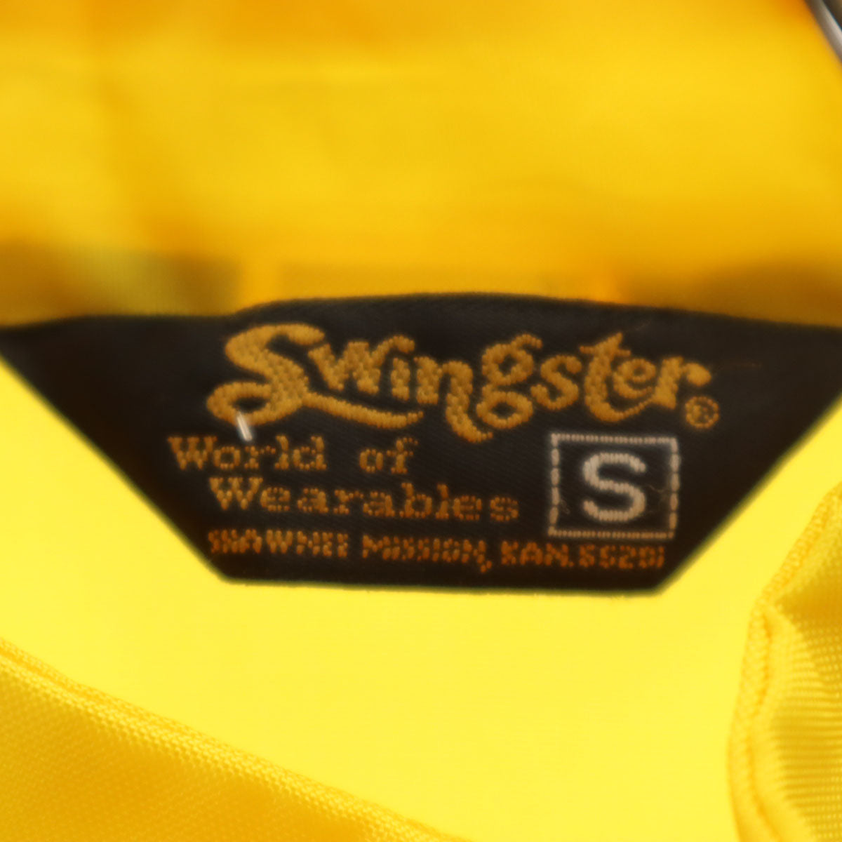 Swingster スウィングスター 70s ヴィンテージ レーサージャケット シュラインクラブ フリーメイソン ナイロンジャケット S イエロー メンズ