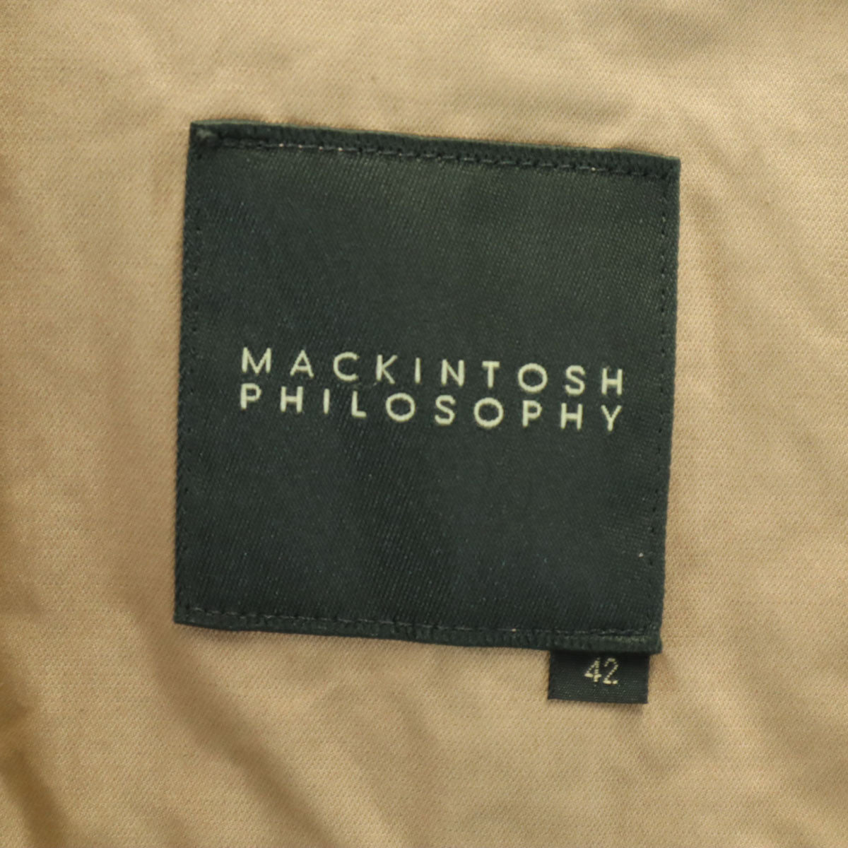 MACKINTOSH PHILOSOPHY マッキントッシュフィロソフィー 日本製 ジャケット 42 ベージュ メンズ