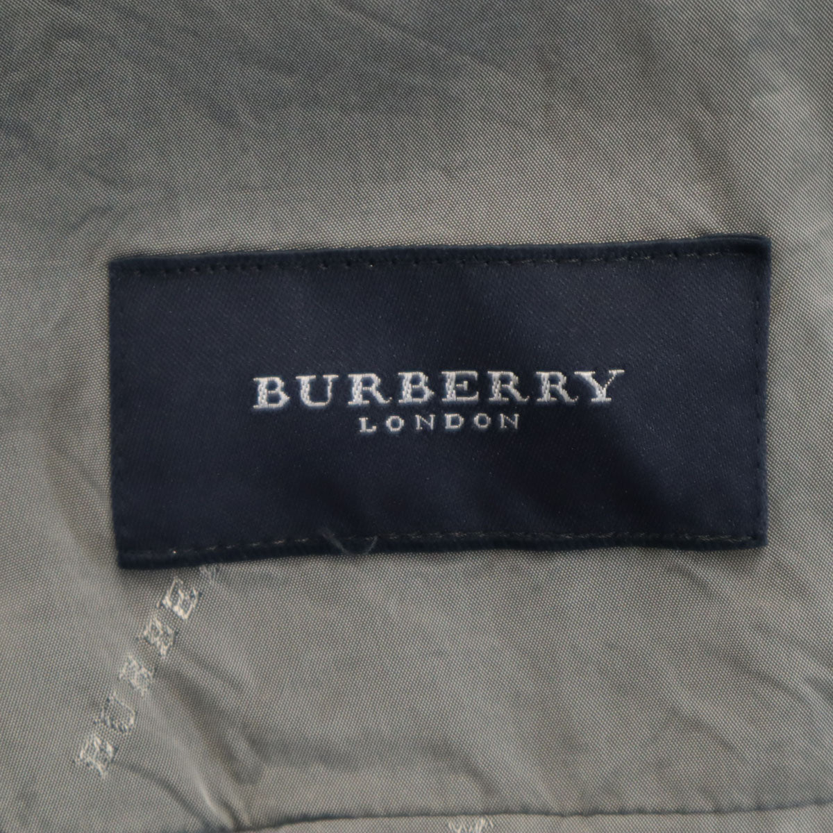 BURBERRY LONDON バーバリーロンドン 日本製 リネンブレンド テーラードジャケット AB6 グレー 三陽商会 メンズ