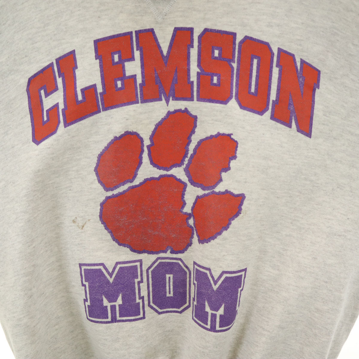 RUSSELL ATHLETIC ラッセルアスレチック 90s USA製 オールド CLEMSON MOM 長袖 スウェット トレーナー XL グレー メンズ