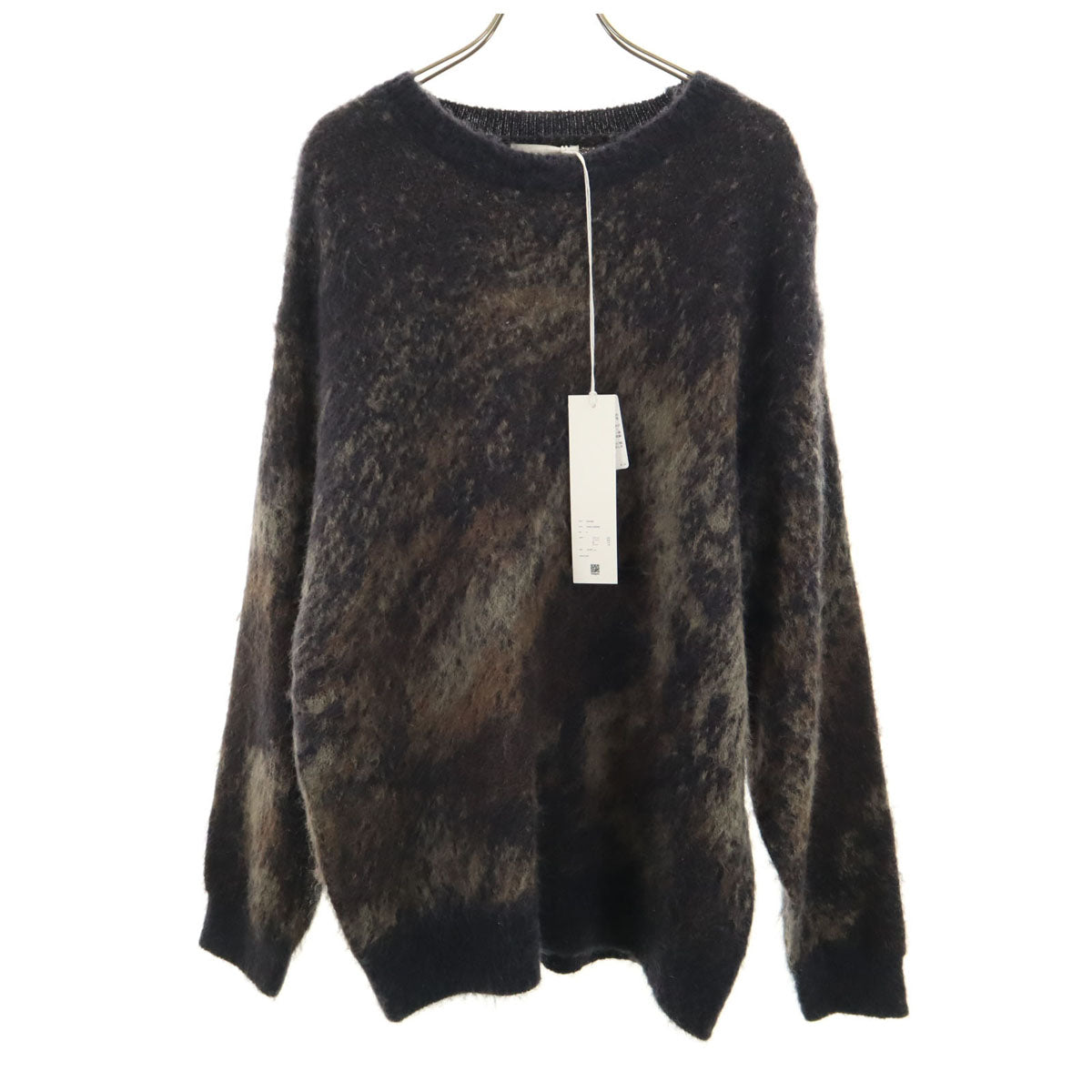 WYM ウィム 長袖 シャギー ニット S ネイビー セーター メンズ