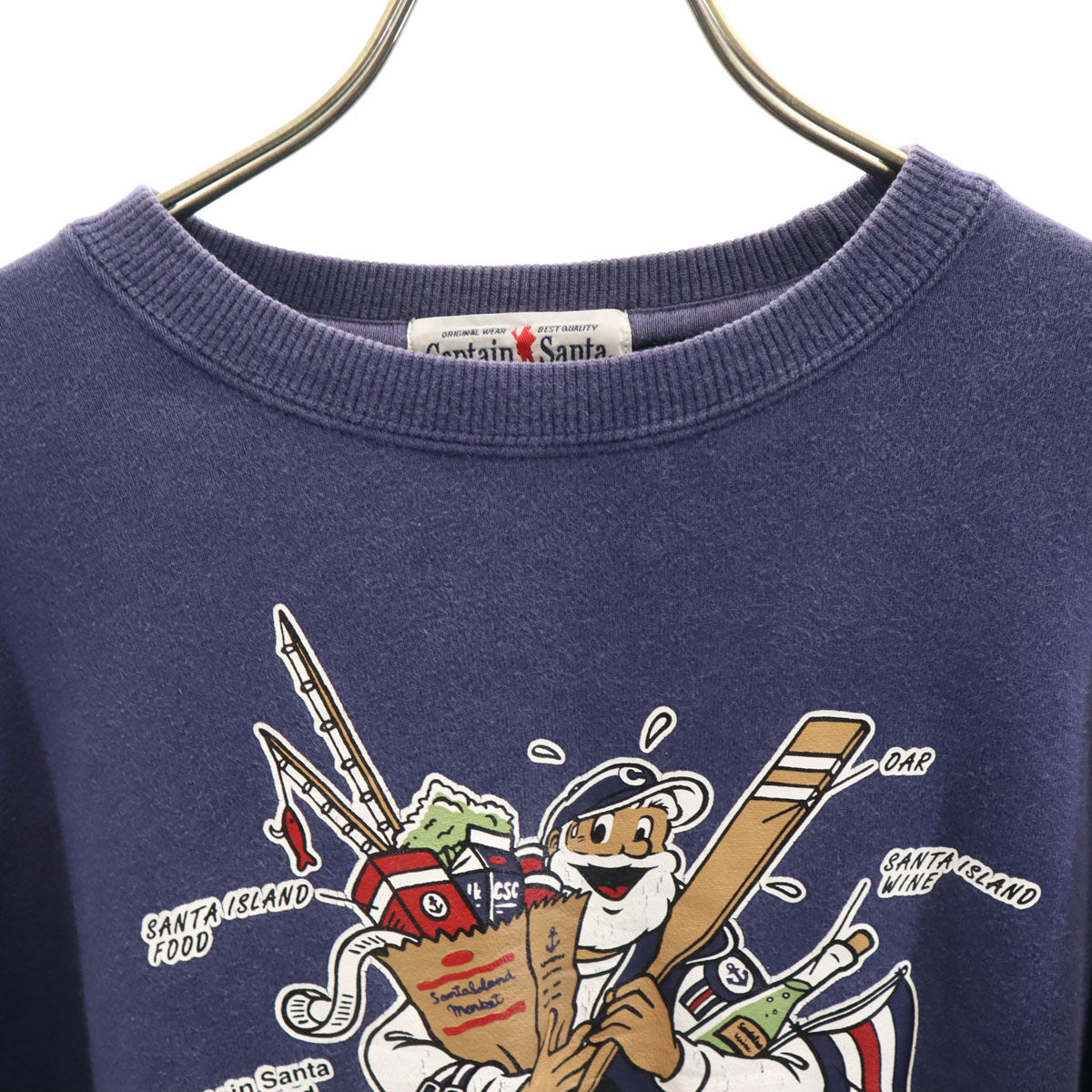 CAPTAIN SANTA キャプテンサンタ 日本製 長袖 スウェット トレーナー L ネイビー メンズ