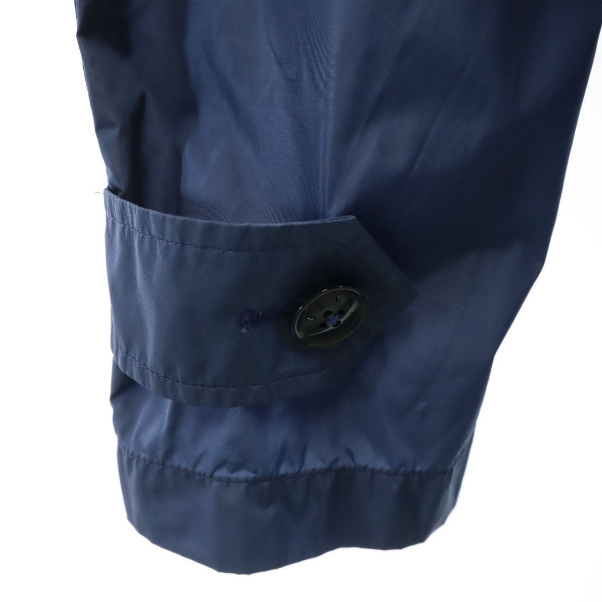 ESTNATION エストネーション ナイロン ステンカラーコート S ネイビー メンズ