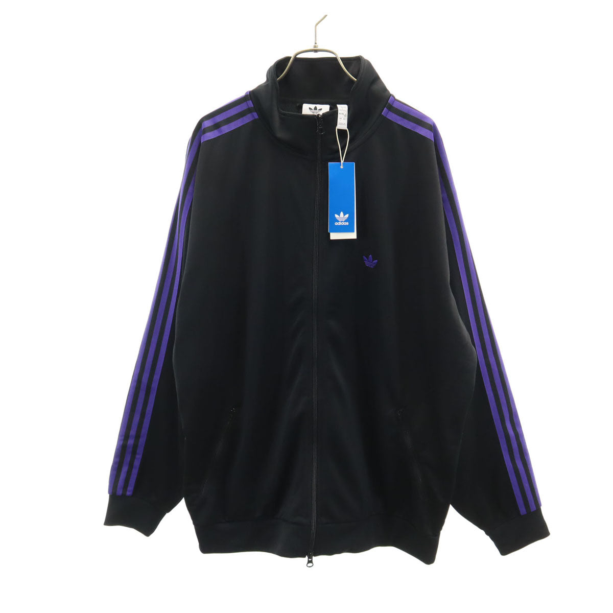 未使用 adidas Originals アディダスオリジナルス トレフォイルロゴ トラックジャケット XL ブラック ジャージ メンズ