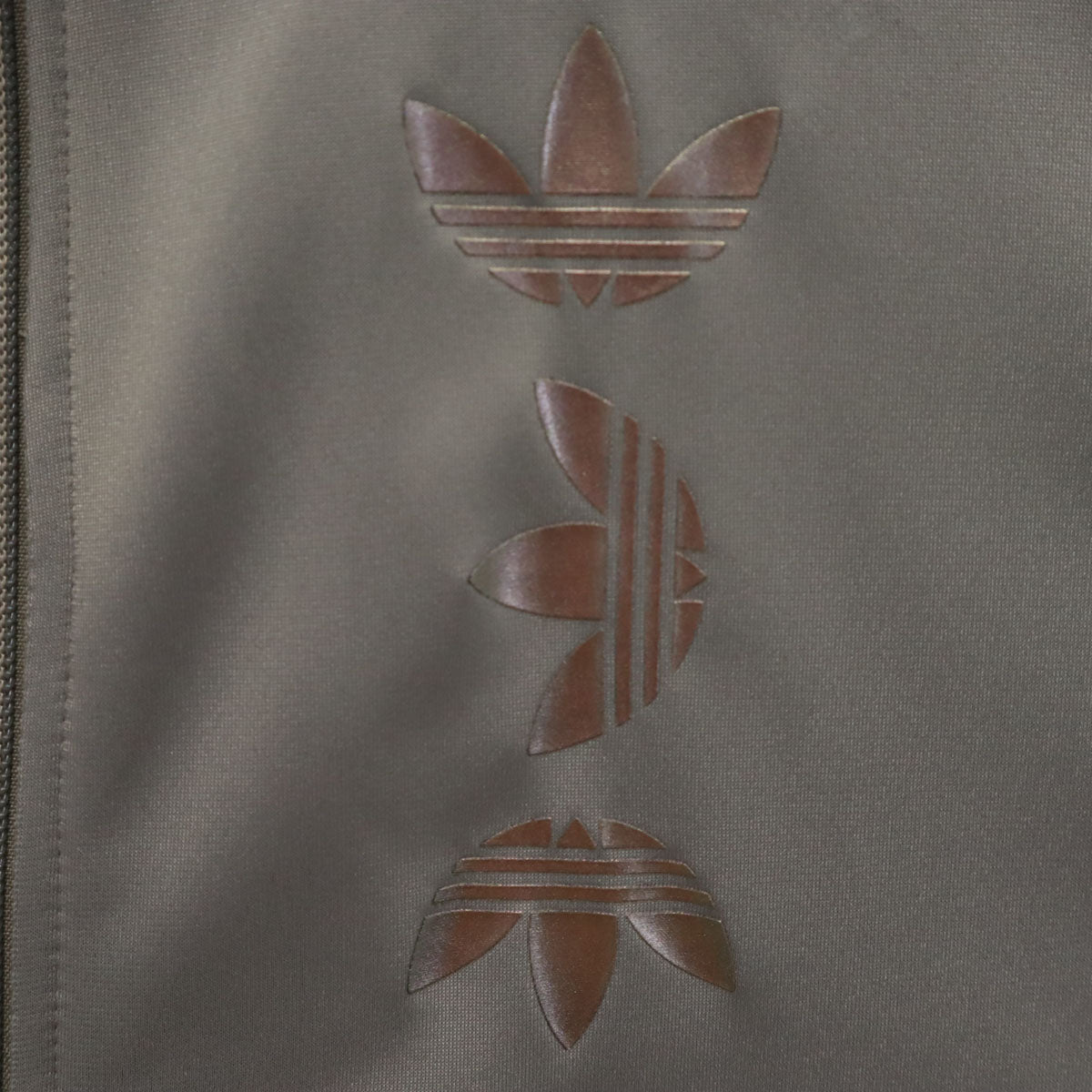 adidas Originals アディダスオリジナルス トレフォイルロゴ クロップド丈 トラックジャケット M グレー ジャージ レディース