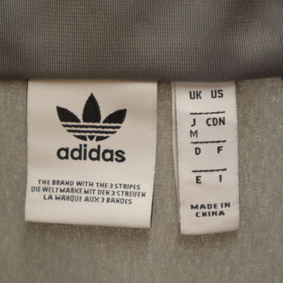 adidas Originals アディダスオリジナルス トレフォイルロゴ クロップド丈 トラックジャケット M グレー ジャージ レディース