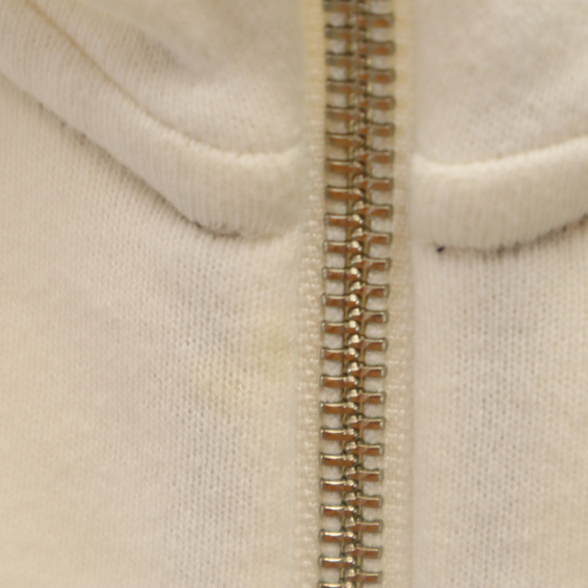 LOOPWHEELER ループウィラー 日本製 ボーダー柄 長袖 スウェット ジップパーカー S ホワイト メンズ