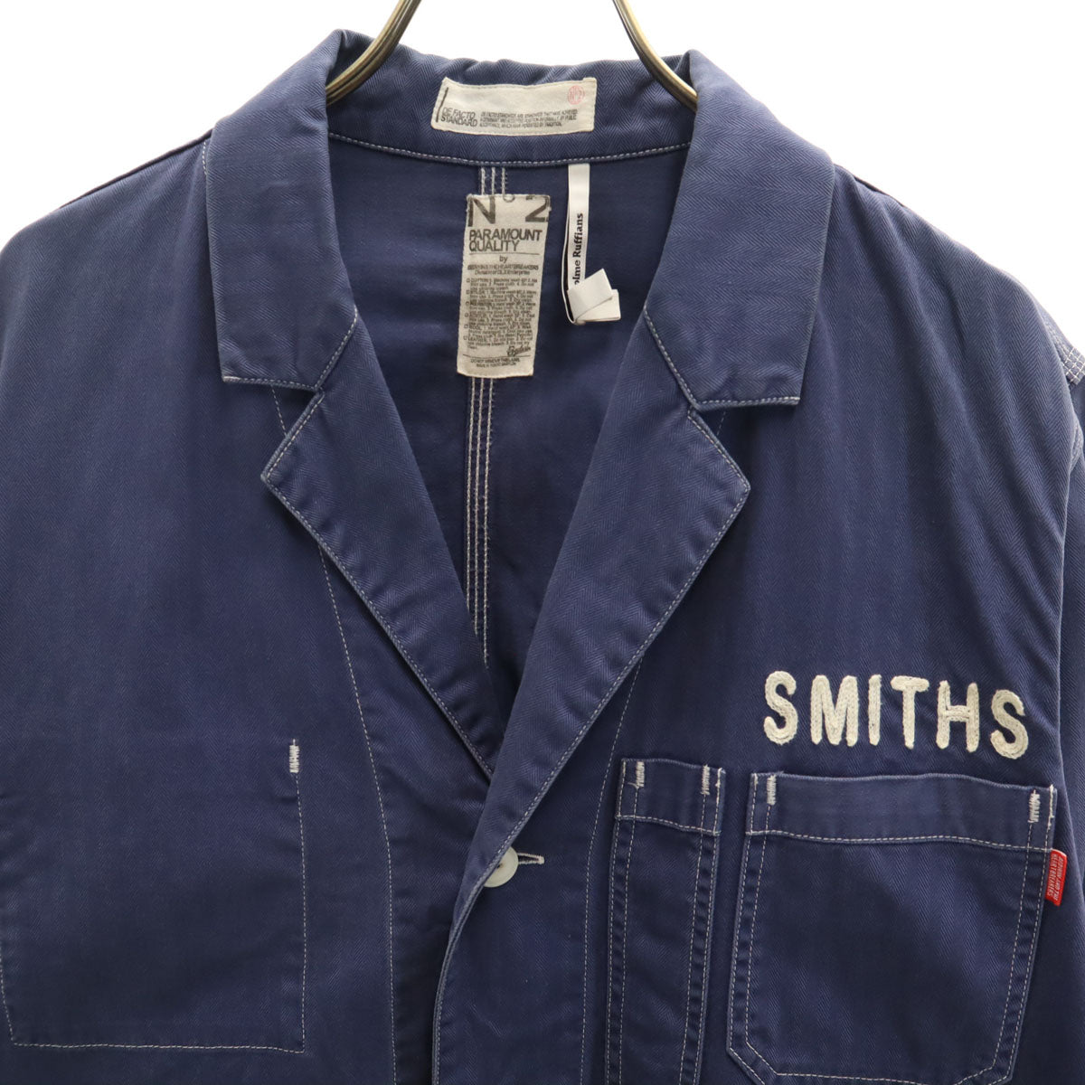 BEDWIN ベドウィン 日本製 ヘリンボーン カバーオール 2 ネイビー メンズ