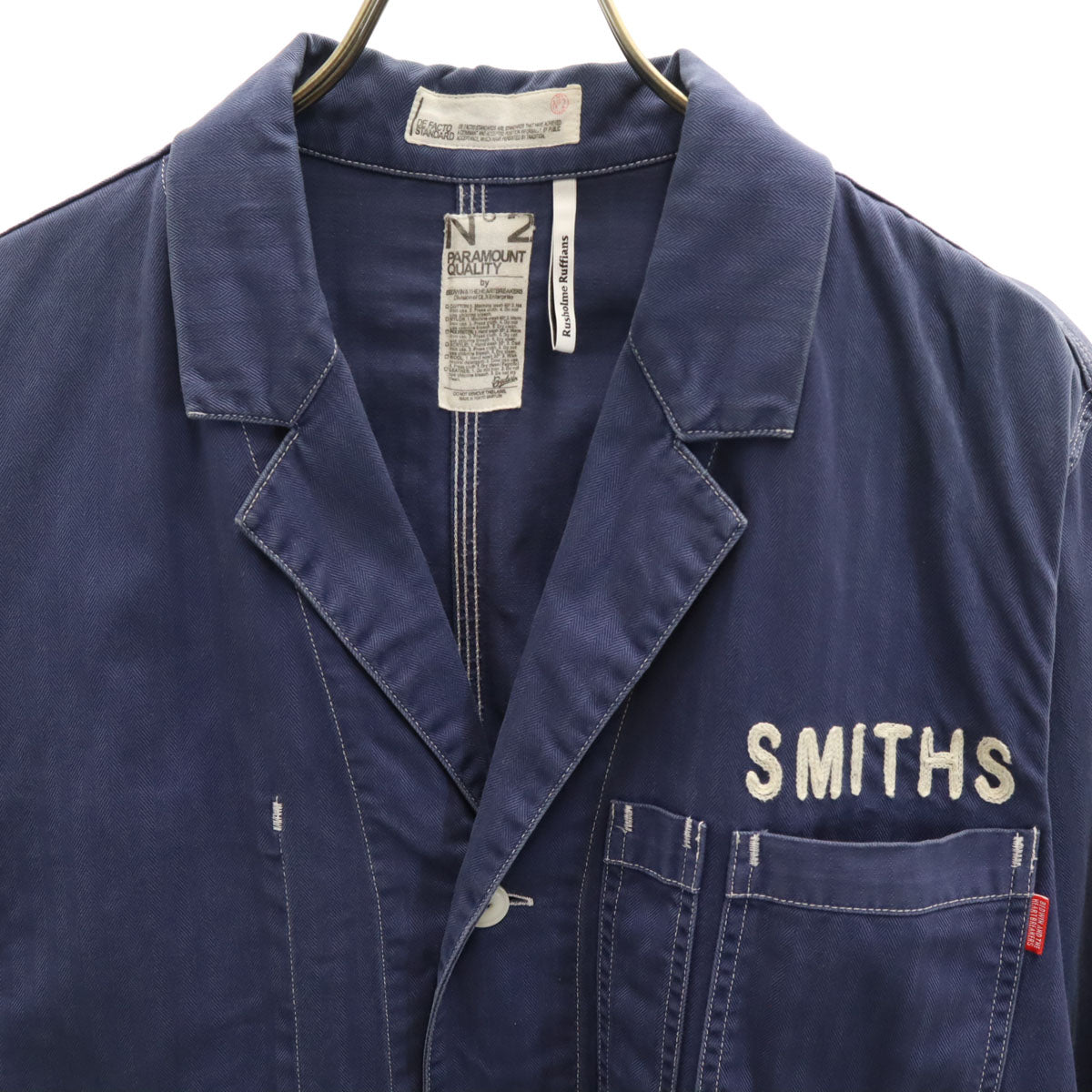 BEDWIN ベドウィン 日本製 ヘリンボーン カバーオール 2 ネイビー メンズ