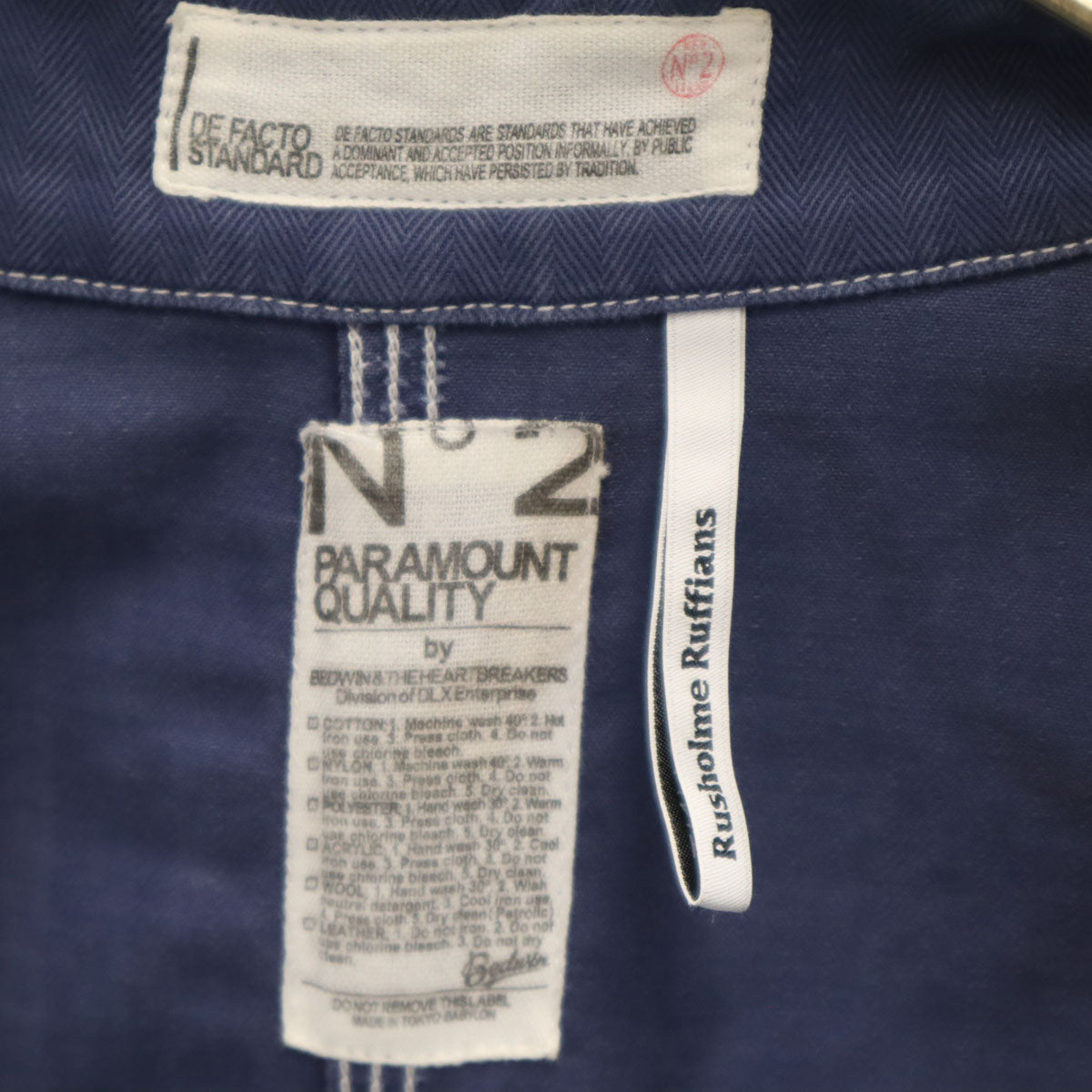 BEDWIN ベドウィン 日本製 ヘリンボーン カバーオール 2 ネイビー メンズ