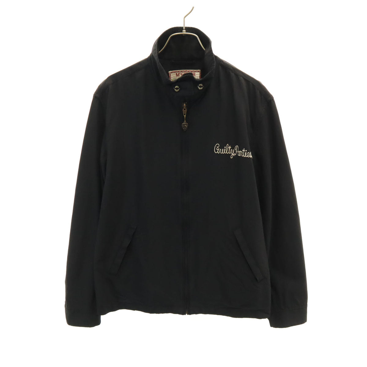 McGregor マックレガー 日本製 ワコマリア ギルティーパティ バックチェーン刺繍 ブルゾン XL ブラック スイングトップ ジャケット メンズ
