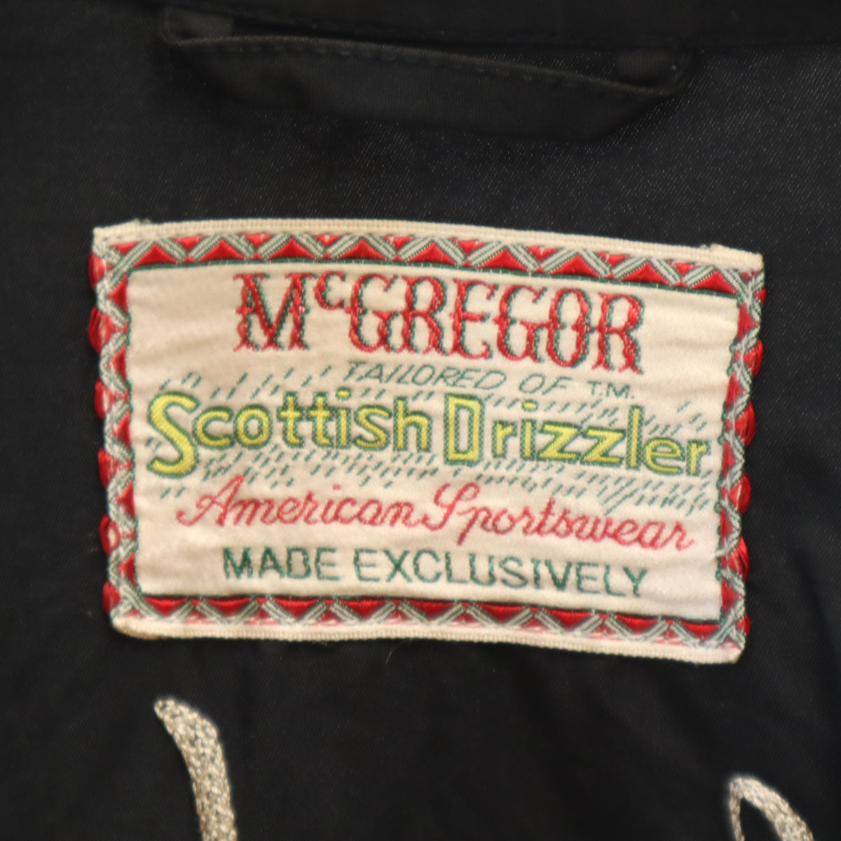 McGregor マックレガー 日本製 ワコマリア ギルティーパティ バックチェーン刺繍 ブルゾン XL ブラック スイングトップ ジャケット メンズ