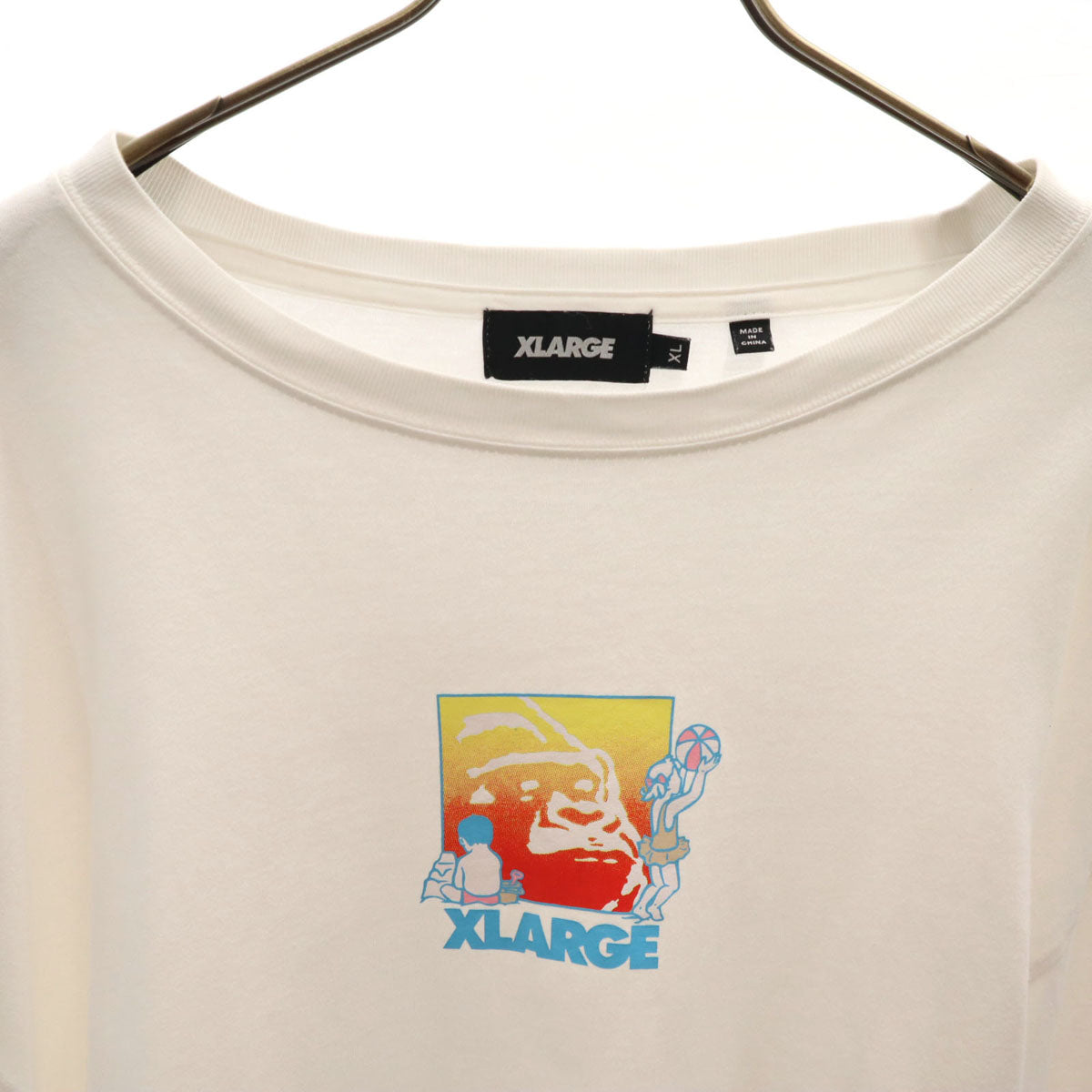XLARGE エクストララージ 長袖 Tシャツ XL ホワイト ロンT メンズ