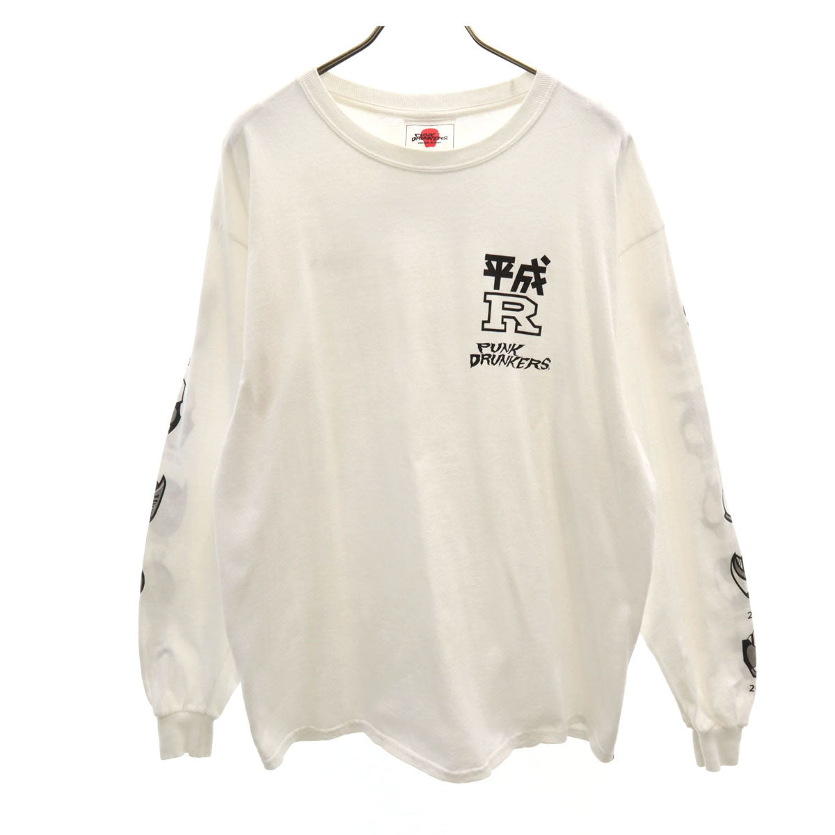 PUNK DRUNKERS パンクドランカーズ 平成ライダー20作品記念 長袖 Tシャツ L ホワイト ロンT メンズ