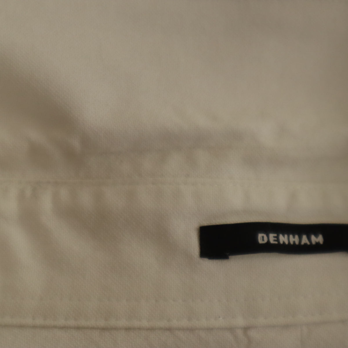 DENHAM デンハム ポルトガル製 長袖 ボタンダウンシャツ L ホワイト メンズ