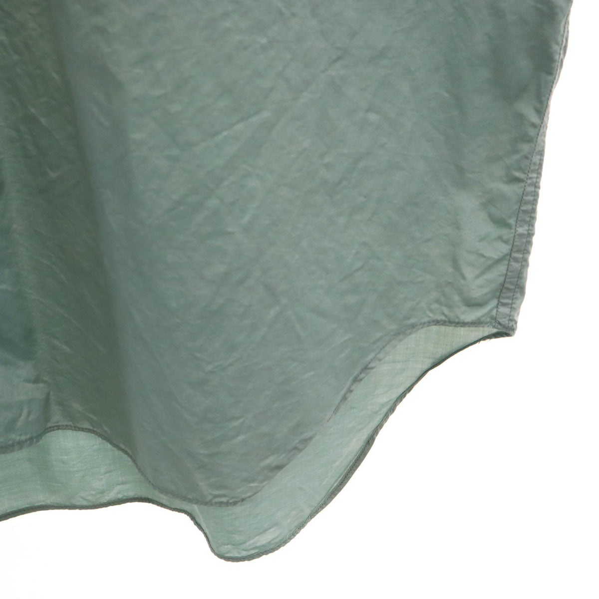 ISSEY MIYAKE イッセイミヤケ 90s シルクブレンド オールド 長袖 シャツ M グリーングレー メンズ