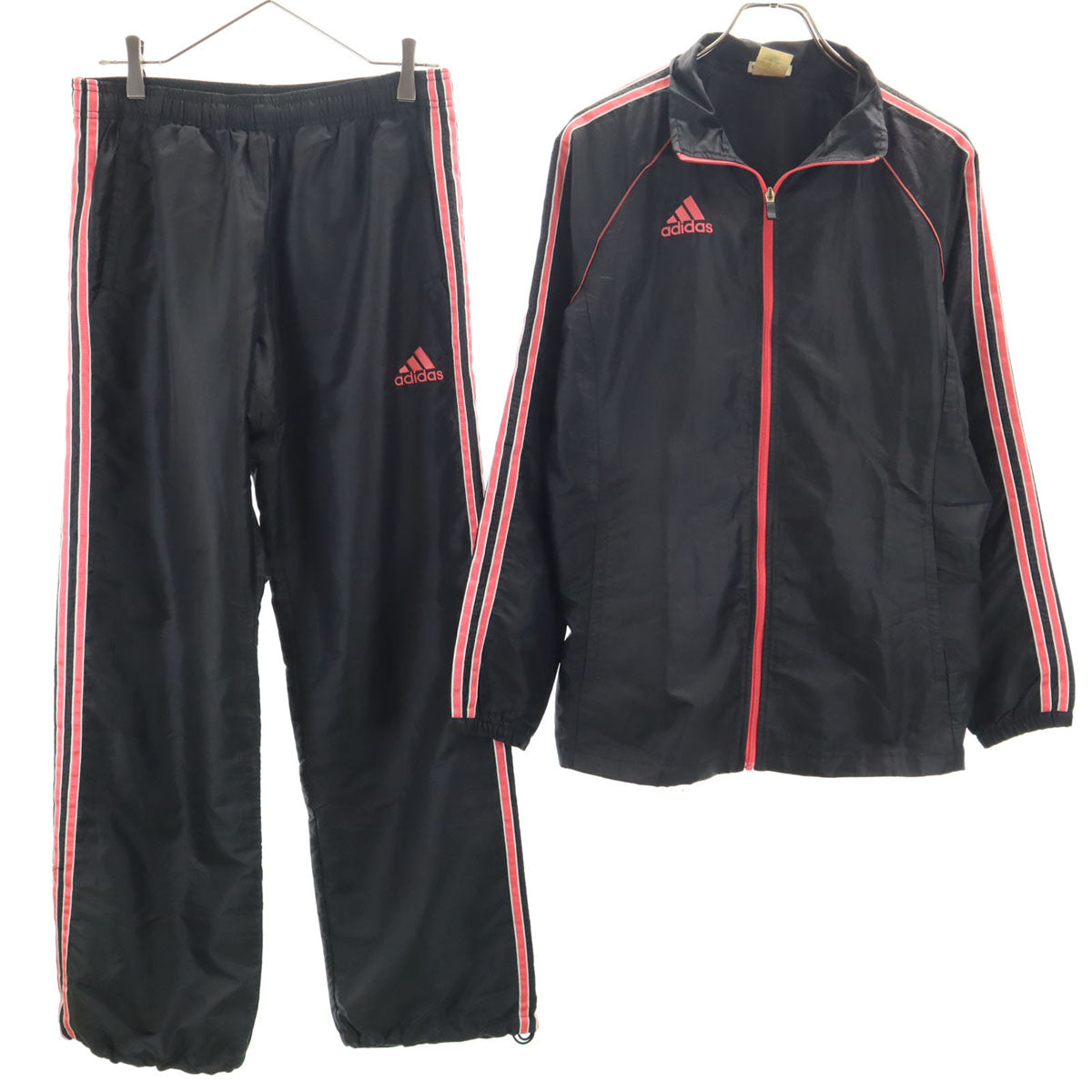 adidas アディダス ウインドブレーカー 上下 セットアップ OT ブラック 裏メッシュ レディース