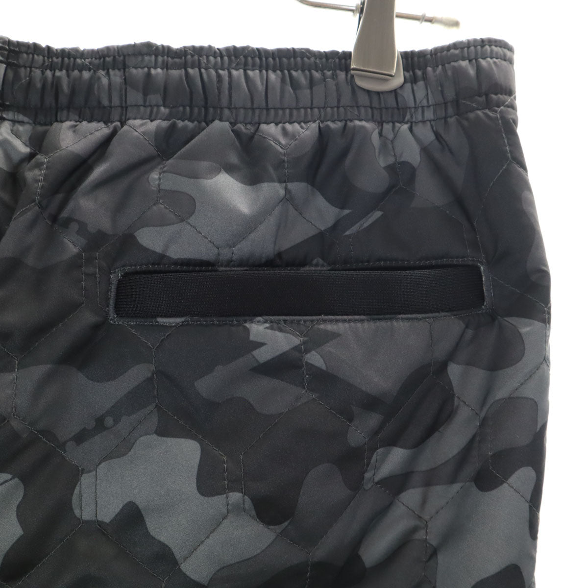 未使用 Reebok リーボック カモフラ柄切替 長袖 ジップパーカー 上下 セットアップ M/L ブラック ジャージ メンズ