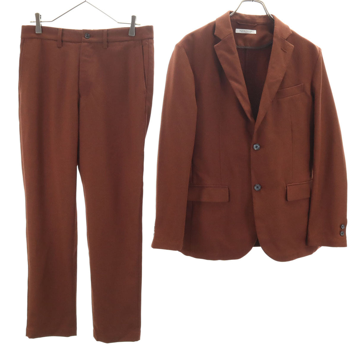 美品 JOURNAL STANDARD ジャーナルスタンダード スーツ 上下 セットアップ M ブラウン メンズ