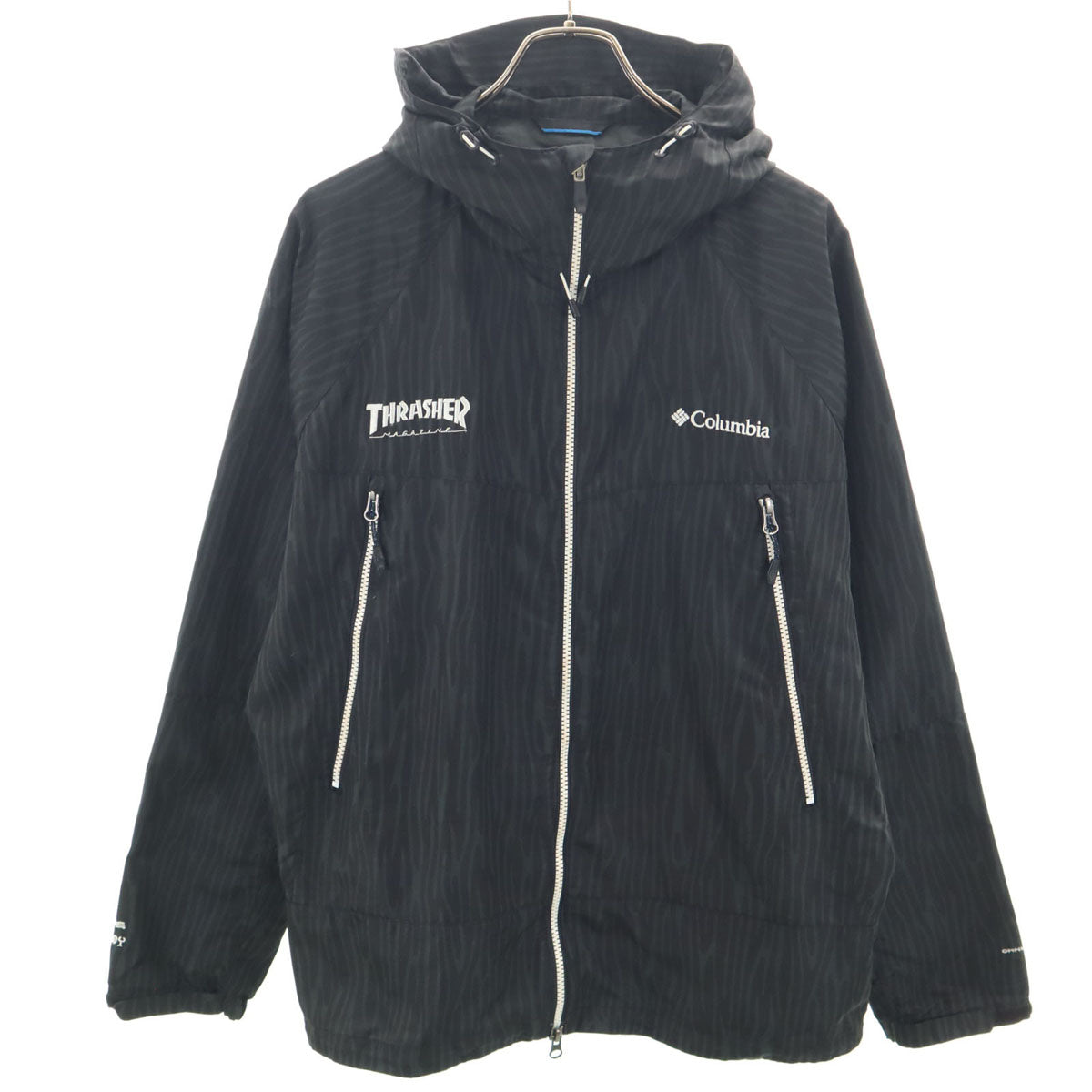 Columbia コロンビア THRASHER スラッシャー コラボ 総柄 マウンテンパーカー XL ブラック アウトドア メンズ