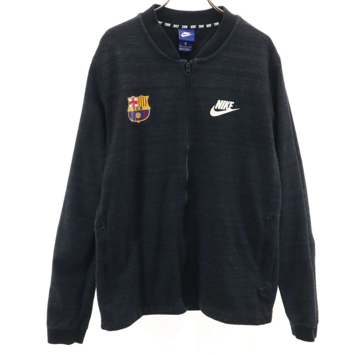 NIKE ナイキ バルセロナ ジップジャケット M グレー系 FCB メンズ