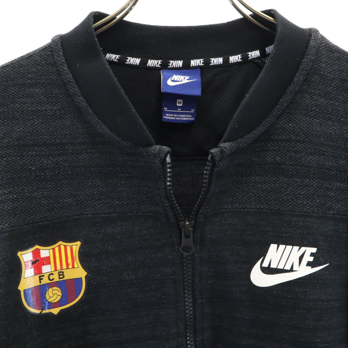 NIKE ナイキ バルセロナ ジップジャケット M グレー系 FCB メンズ