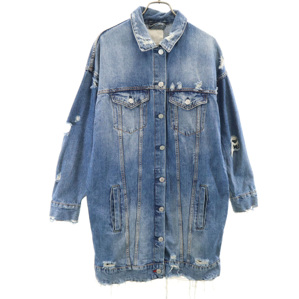 ZARA ザラ ロング デニムジャケット S ジージャン レディース