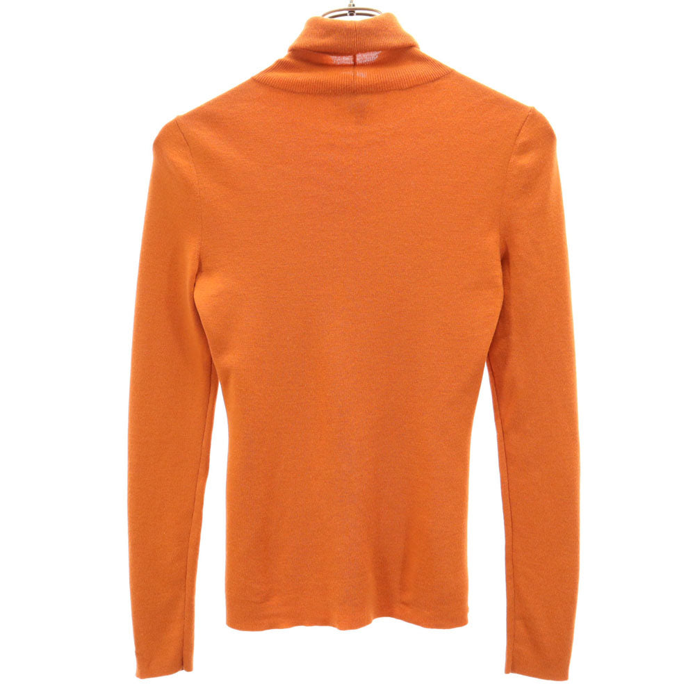 FOXEY フォクシー 長袖 タートルネック ニット 40 オレンジ セーター レディース