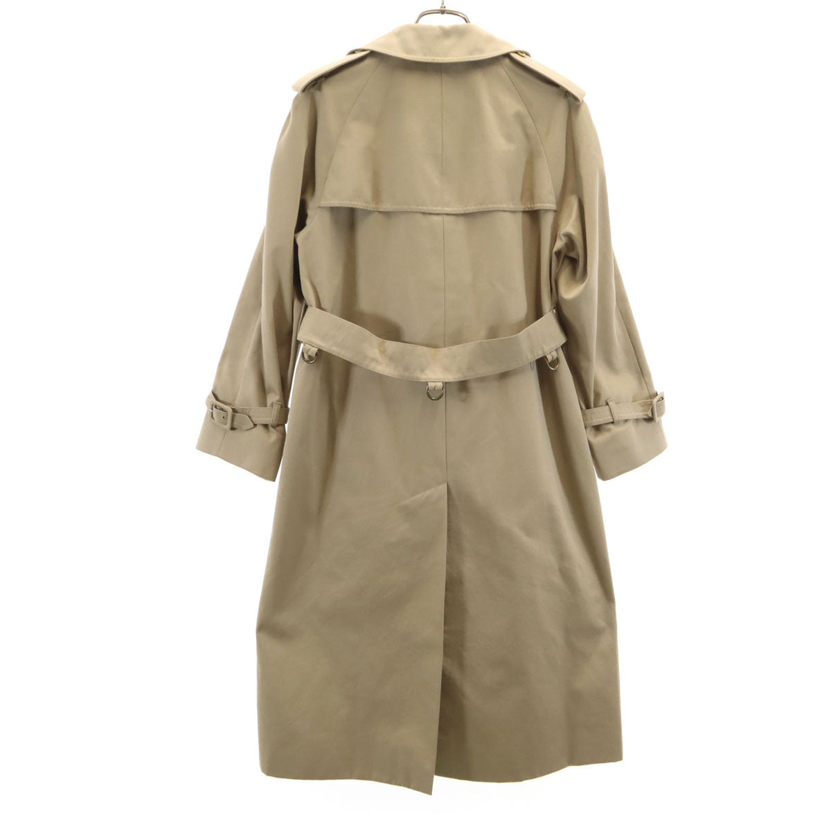 Aquascutum アクアスキュータム 70s 80s イングランド製 ヴィンテージ トレンチコート 8P ベージュ レディース